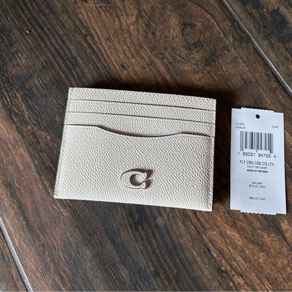 Coach Chalk Card Holder
